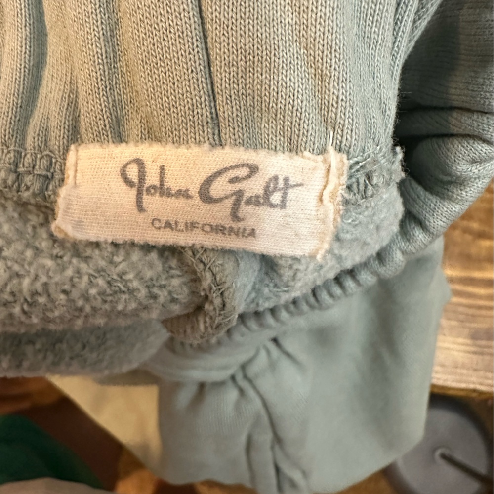 John Galt Sweatpants Womens S/M Sage Green Brandy Melville Jogger Pockets - Picture 3 of 7